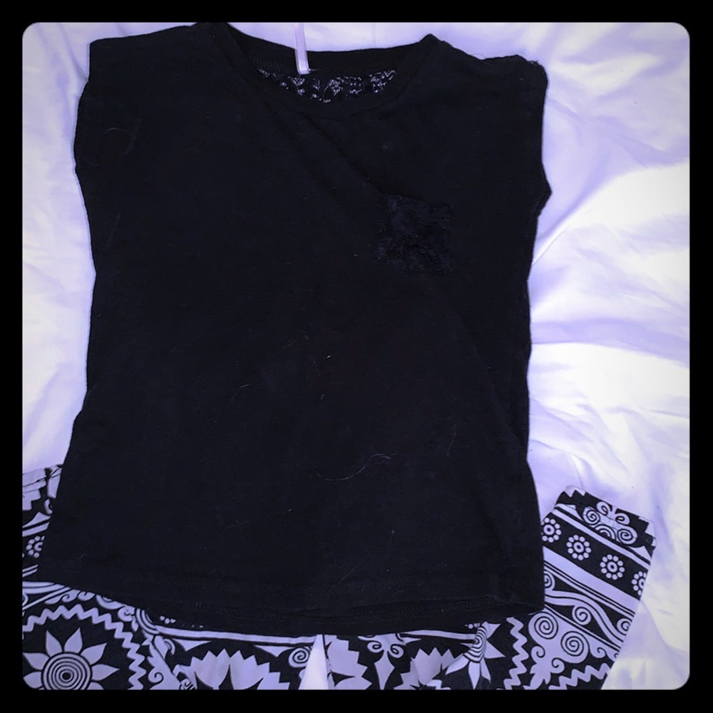 Two pieces leggings and blouse